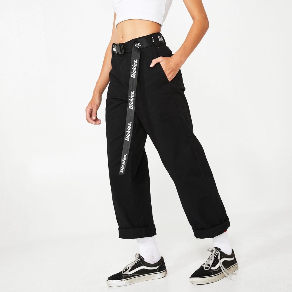 Dickies WORK CROP ROLL HEM PANTS